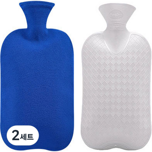 파쉬 보온 물주머니 2L + 폴리커버 블루, 2세트
