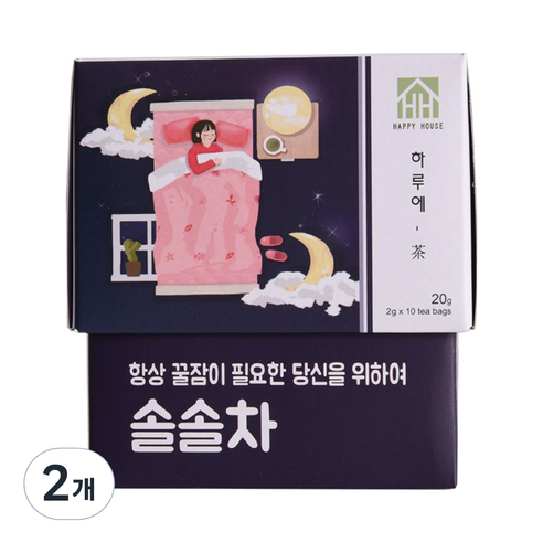 아그로스 하루에차 솔솔차, 2g, 10개입, 2개