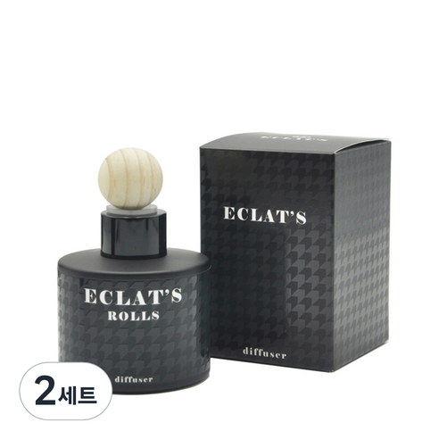 에클라스 프리미엄 블랙 방향제 100ml + 우드볼 세트, 샹스, 2개