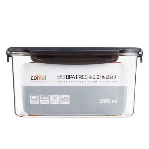 식자재 보관의 혁신: 코멧 국내생산 BPA FREE 클리어 밀폐용기