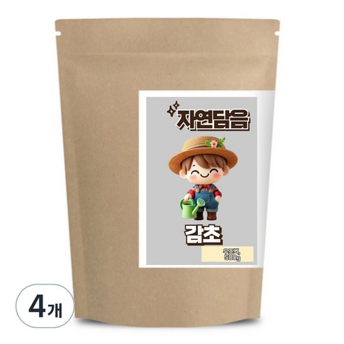 자연담음 감초, 500g, 4개