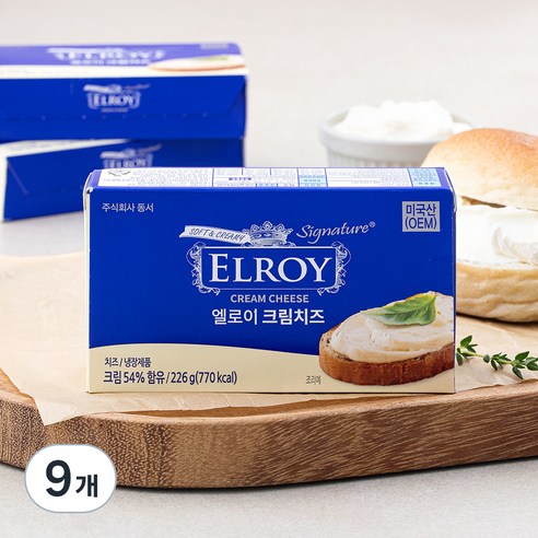 엘로이 크림치즈, 226g, 1개입, 9개