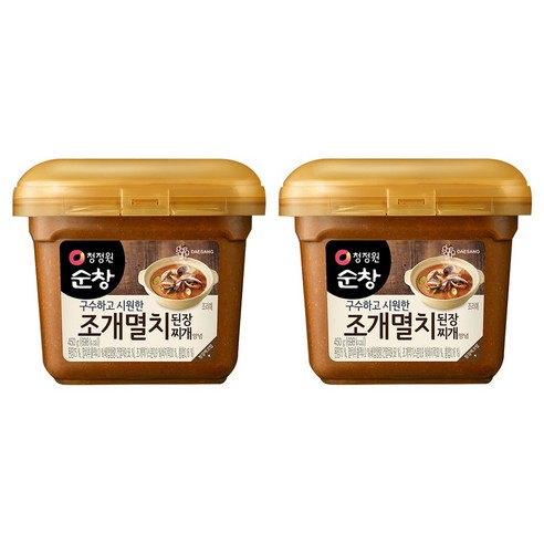 청정원순창 조개멸치 된장 찌개양념, 450g, 2개