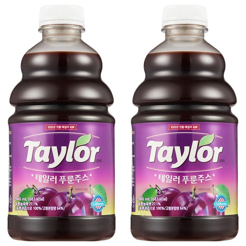 테일러 푸룬주스, 946ml, 2개