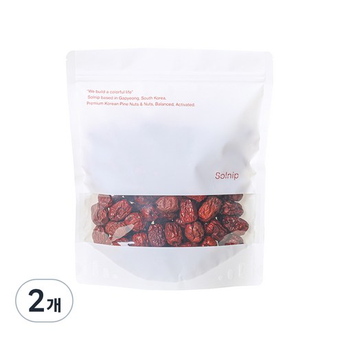 솔닙 경북 청도 2024년산 특초 건대추, 600g, 2개