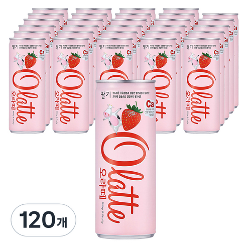 오라떼 동아오츠카 딸기, 240ml, 120개