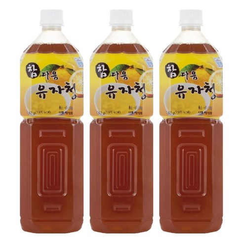 파낙스 참다음 유자청, 1.5L, 3개
