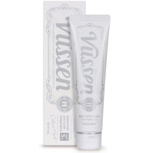 오스템 뷰센 뉴에이치 미백 치약 시트러스민트향, 120g, 3개