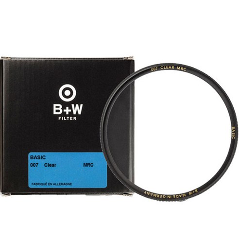 슈나이더 B W BASIC 007 MRC CLEAR 필터 77mm: 프리미엄 광학 성능을 위한 카메라 필터