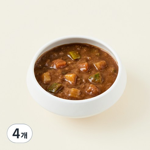 킨더가든 한우 야채 하이라이스, 130g, 4개