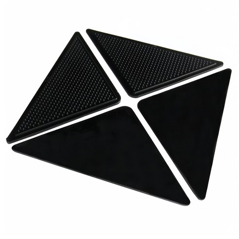 ADUNE 침대 카페트 미끄럼방지 패드 고정 찍찍이, 4개