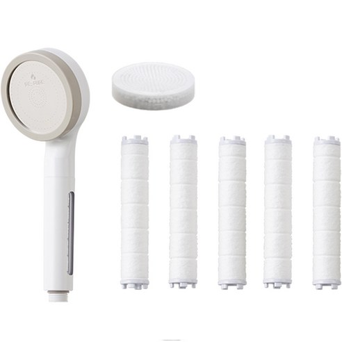 퓨어셀 리퓨어 필터 샤워기 헤드 1년세트, 1세트