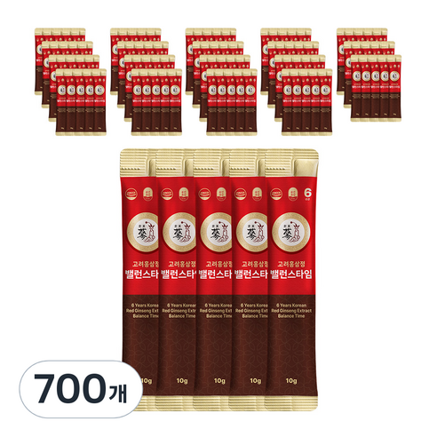 풍년보감 고려홍삼정 6년근 밸런스타임 홍삼스틱, 10g, 700개
