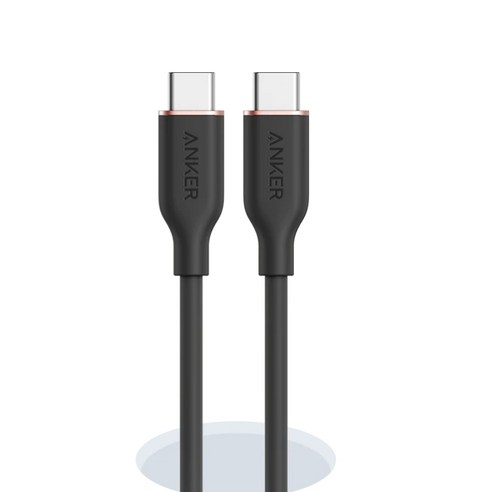 앤커 3세대 파워라인 플로우 USB C-C타입 PD 고속충전 100W 케이블, 90cm, 미드나잇 블랙, 1개