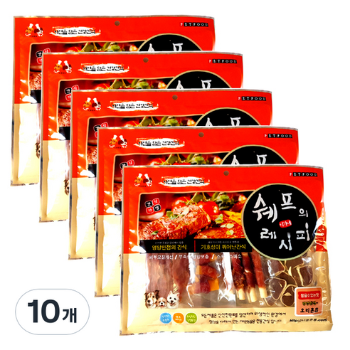 쉐프의레시피 반려견, 오리혼합, 300g, 10개
