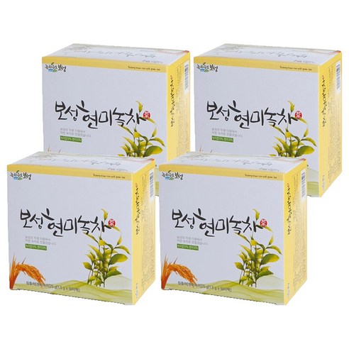 녹차수도보성 보성 현미녹차 티백, 1.5g, 50개입, 4개