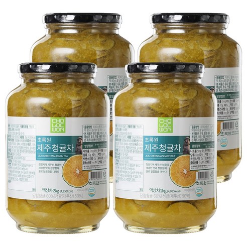 초록원 제주 청귤차, 1개입, 4개
