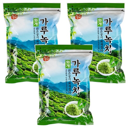 농협 화개장터 가루녹차, 500g, 1개입, 3개