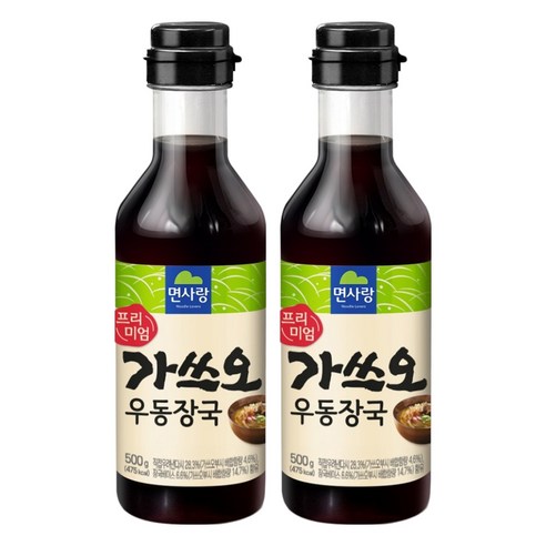 면사랑 프리미엄 가쓰오 우동장국, 500g, 2개