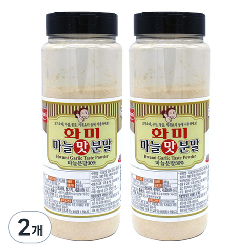 화미제당 마늘맛 분말, 400g, 2개