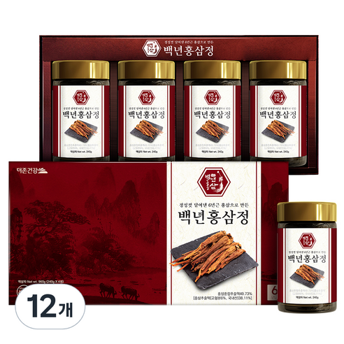 더존건강 백년홍삼정, 240g, 12개