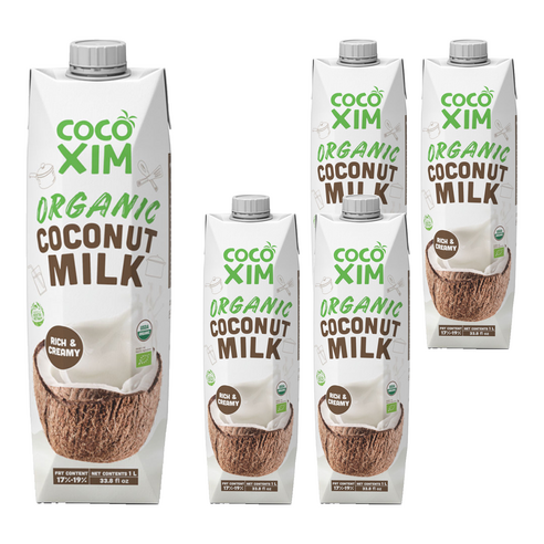 코코씸 쿠킹용 코코넛 밀크 오가닉, 1000ml, 5개