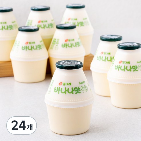 빙그레 바나나맛우유, 240ml, 24개 
유제품/아이스크림