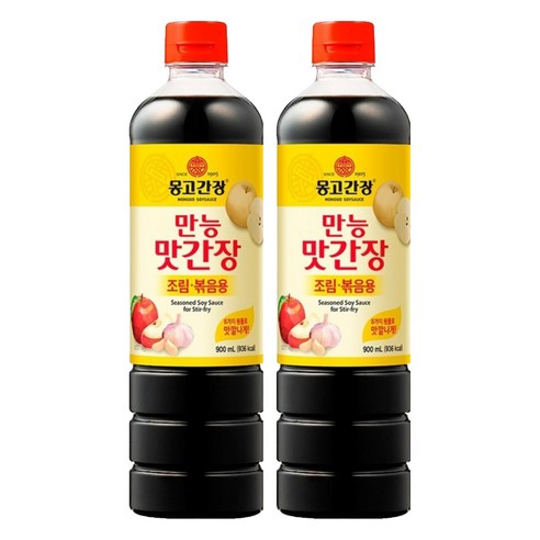 몽고간장 맛간장 조림 볶음용 만능간장, 900ml, 2개