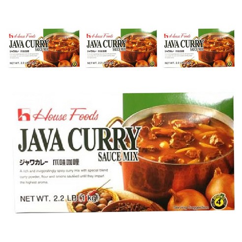 하우스식품 카레, 1kg, 4개