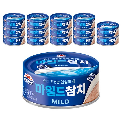 사조참치 마일드, 150g, 15개