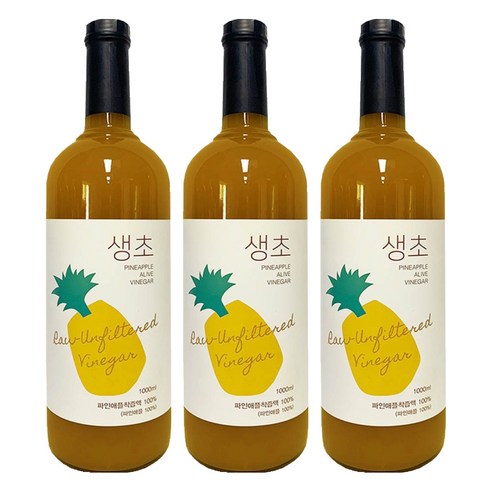 생생초 생초 파인애플, 1L, 3개