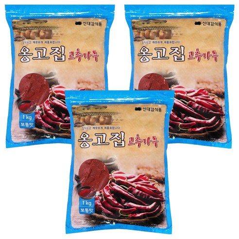 신대감 옹고집 고추가루 보통맛 찜 무침용, 1kg, 3개