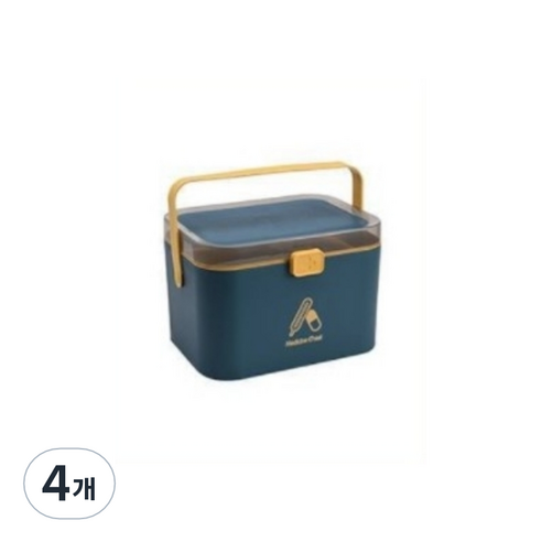오손 의약품 상자 블루, 4개