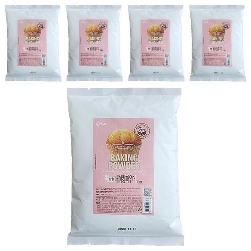브레드가든 무알루미늄 착한 베이킹 파우더, 5개, 1kg