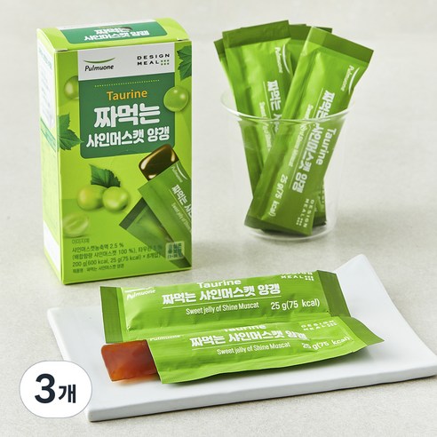풀무원 짜먹는 샤인머스캣 양갱, 25g, 8개입, 3개
