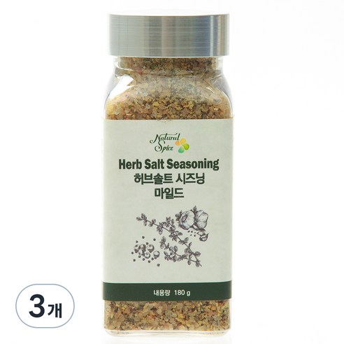 내츄럴스파이스 허브솔트시즈닝 마일드, 180g, 3개
