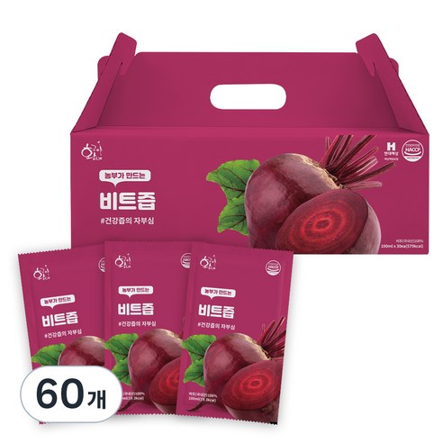 황금이네 국내산 비트즙, 100ml, 60개