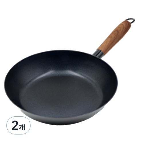 퀸센스 인덕션 무쇠 후라이팬, 30cm, 2개