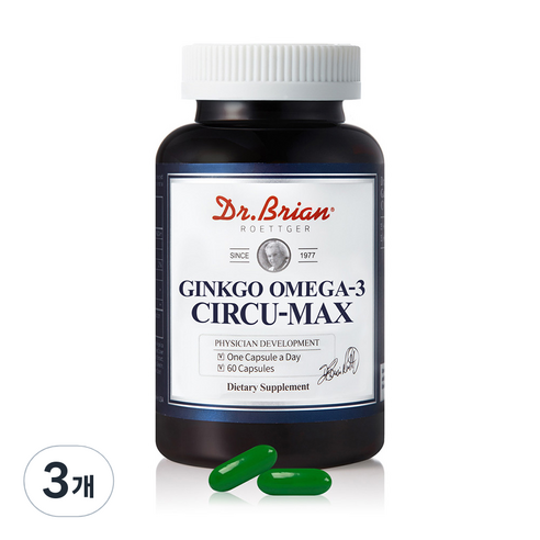 닥터브라이언 징코 오메가 - 3 써큐맥스 72g, 60정, 3개, 60정