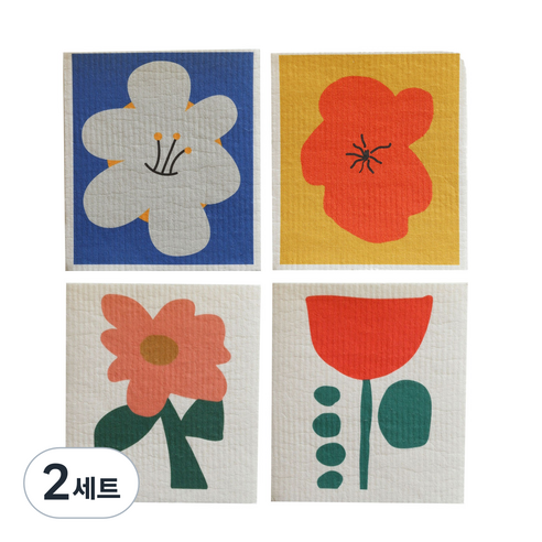 brwd 드로잉 아트 빨아쓰는 요술 행주 멀티컬러 4종 세트, 2세트