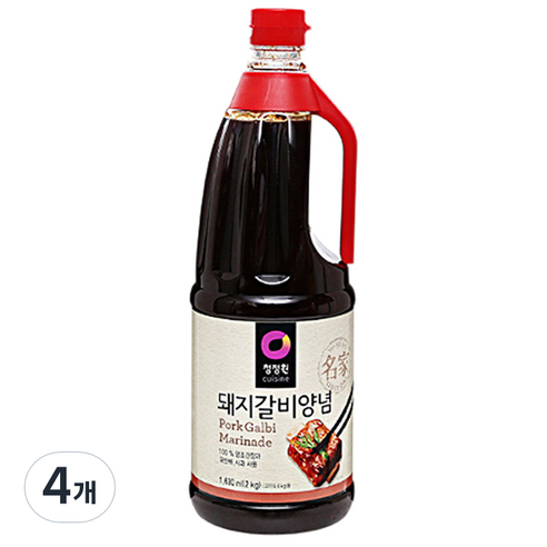 청정원 돼지갈비양념, 2kg, 4개