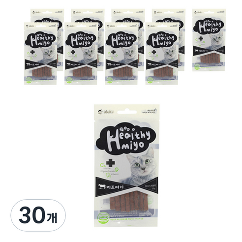 아스쿠 헬시묘 져키 20g, 소고기, 30개