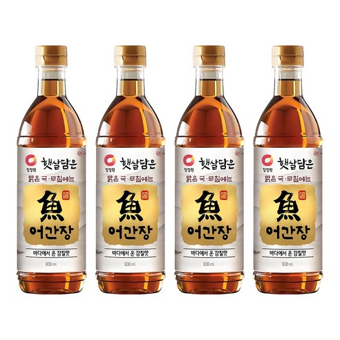 청정원 어간장, 4개, 830ml