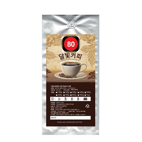 달빛커피 EXPRESS 80 분쇄 커피, 핸드드립, 1000g