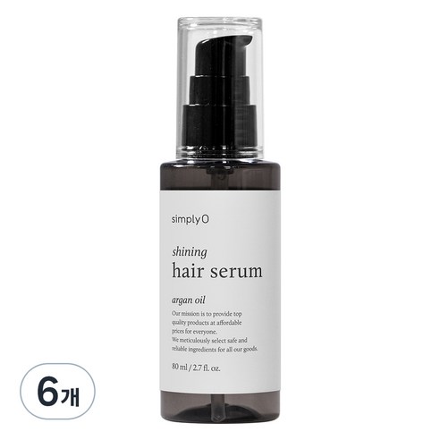 심플리오 샤이닝 헤어세럼, 80ml, 6개