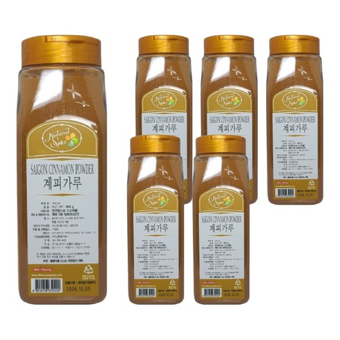 내츄럴스파이스 신영 계피가루, 400g, 6개