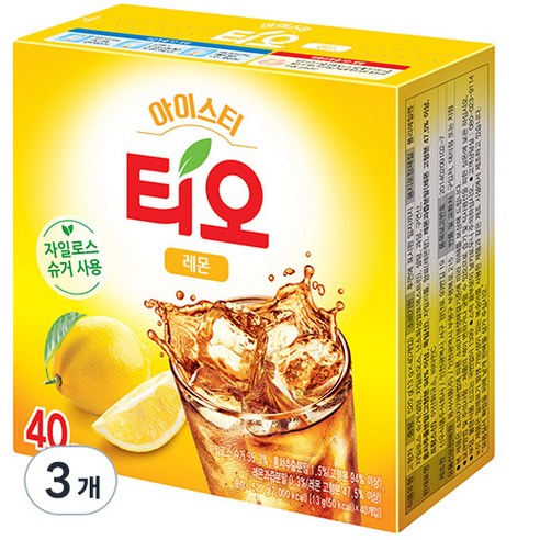 티오 아이스티 레몬맛, 13g, 40개입, 3개