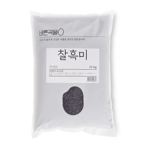 바른곡물 찰흑미, 10kg, 1개