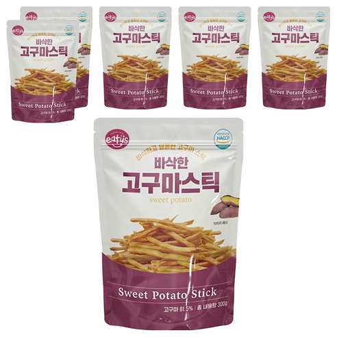 이더스 건조 고구마스틱, 6개, 300g