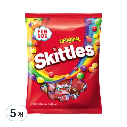 스키틀즈 오리지날, 510g, 5개